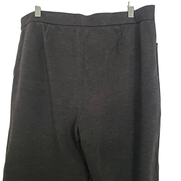 J Jill Ponte Slim Leg Pants Stretch Black Pockets Pull On Womens Size Large - Picture 7 of 11